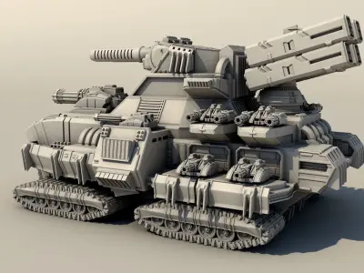 Legendary tank 3D print model