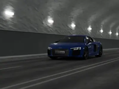 Tunnel low poly model 3D model