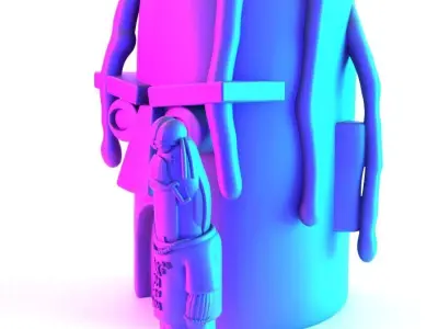 Travis Scott SpongeBob SquarePants Look Mom I Can Swim toy 3D print model