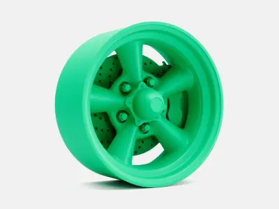 15x4 15x7 15x8 15x10 Torq Thrust D Wheels and Brake 3D print model