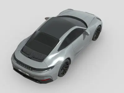 Porsche 911 Carrera GTS 2025 Low-poly 3D model