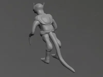Goblin cat Low-poly 3D model