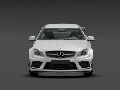 Mercedes AMG 63 Low-poly 3D model
