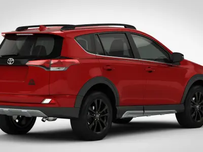 Toyota RAV4 Adventure 2018 Rigged 3D model