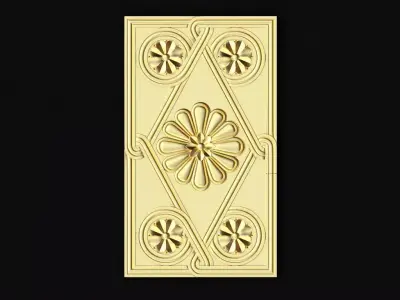 Central decor ornament for furniture 3D model 572