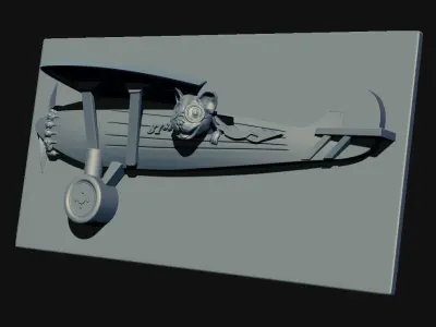 Dog Flying A plane 3D model
