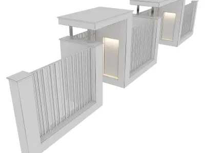 Fence 03 3D model