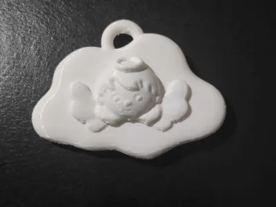 Angel Cloud Ornament 3D print model