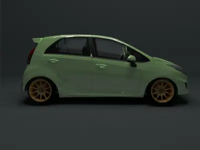 Proton Iriz Low-poly 3D model