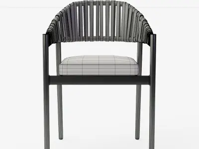 Greer Stackable Rope Chair 3D model