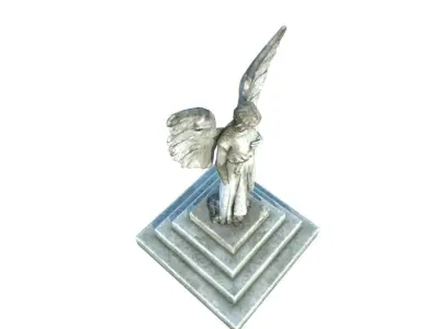 Angel Statue Low-poly 3D model