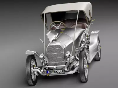 Austro Daimler Prince Henry 1910 3D model
