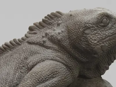 Lizard Statue 3D model