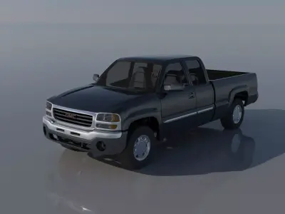 GMC Sierra 2003 Extended Cab  3D print model