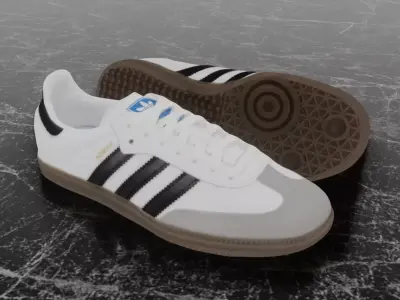 ADIDAS ORIGINALS SAMBA 3D SHOES Low-poly 3D model