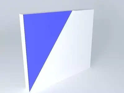 Stage wall blue Free 3D model