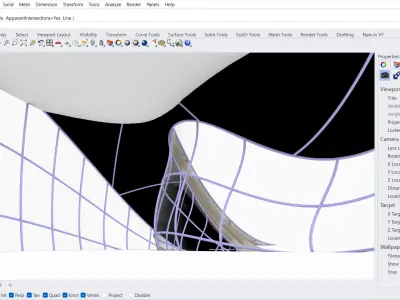 Futuristic Curvature Family Pavilion 3D model