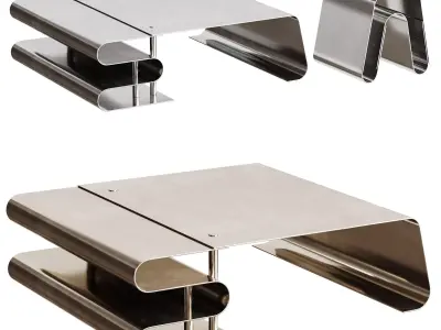 Dune tables and coffee tables 3D model