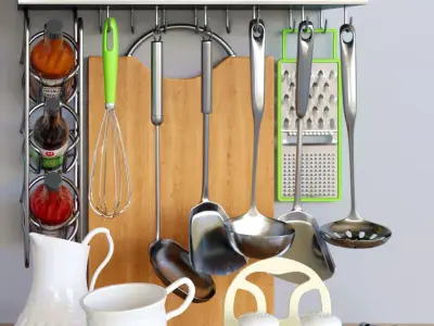 Decorative set for Kitchen 3D model