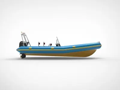 Rigid Inflatable Boat 3D model