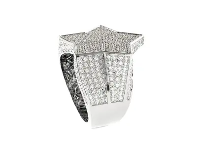 Shooting star ring 3D print model