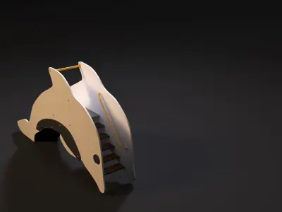 Dolphin slide 3D model