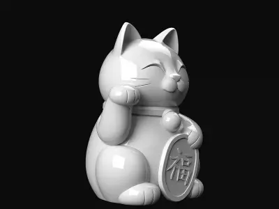 Maneki-neko 3D print model