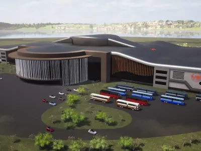 Arts and culture Entertainment Center 3D model