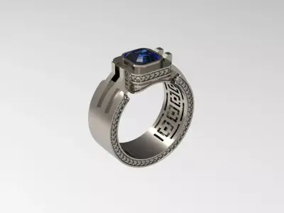 Male ring N - 190 3D print model