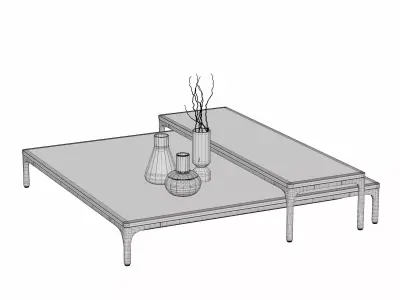 coffee table 3D model 8