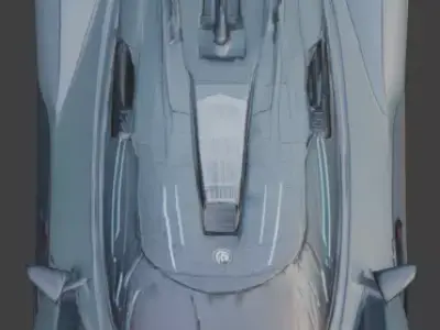 Luxury Performance Hypercar 3D Asset Low-poly 3D model