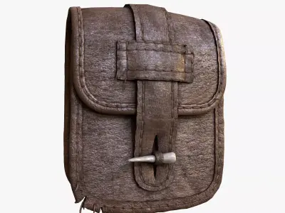 Ancient Bag Low-poly 3D model