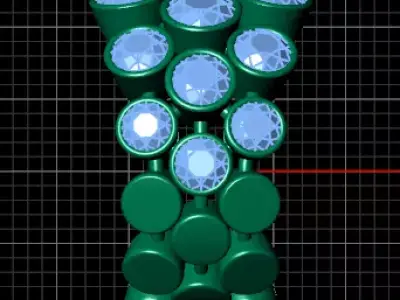 bazel setting round diamond jewelry ring  3D print model