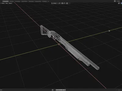 Pump-Action Shotgun 3D model