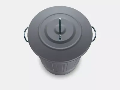 KNODD Basket with lid Low-poly 3D model