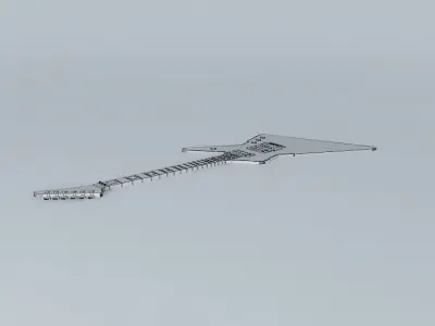 Electric Guitar of DOOOOOM Free 3D model