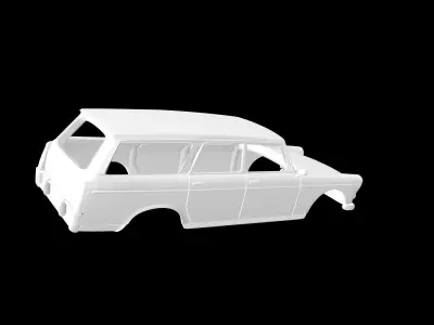Peugeot 404 break 3D print model