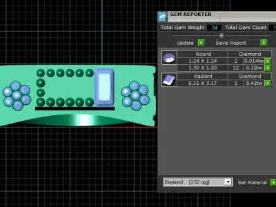 Regal Sapphire Crest Ring 3D print model