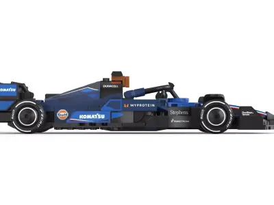 F1 Race Car Toy Low-poly 3D model