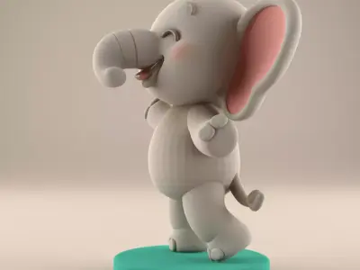 Cute Desk Paperweight 3D STL 3D print model