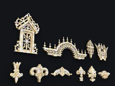 Decorative Columne Collections 3D model