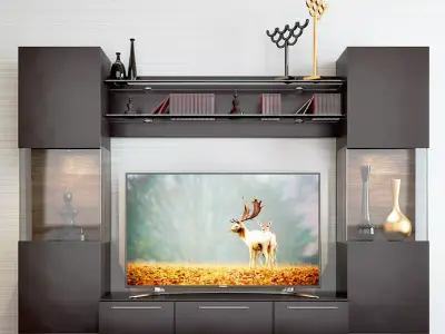 TV wall unit 2 3D model