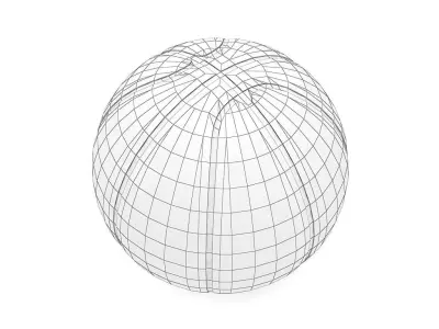 basketball ball Low-poly 3D model