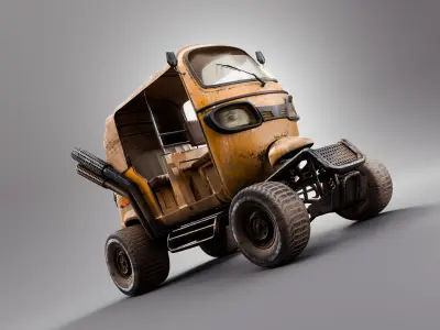 Bajaj pro mad max 3D model