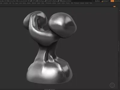 Modern Abstract Decorative sculpture 3d print model 49 3D print model