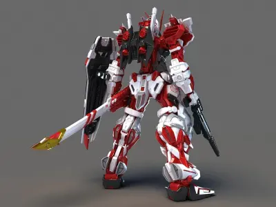 Mobile Suit Gundam MBF-P02 Red Astray Gundam 3D model