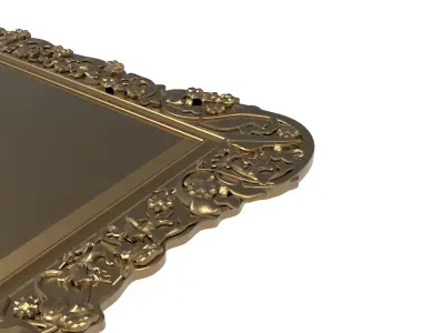 carved frame 3D model 31