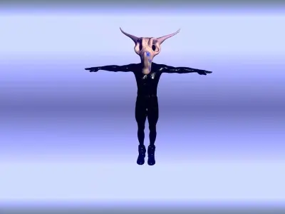 2 Toon Masks Low-poly 3D model