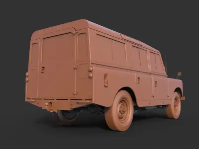 Land Rover 109 LWB 3D print model