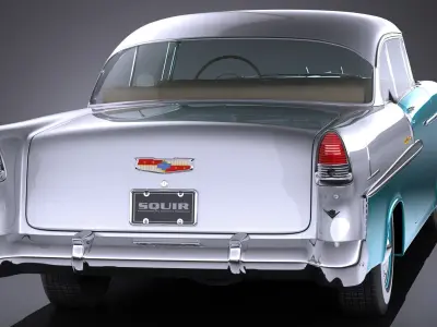Chevrolet Bel Air 1955 Coupe VRAY 3D model